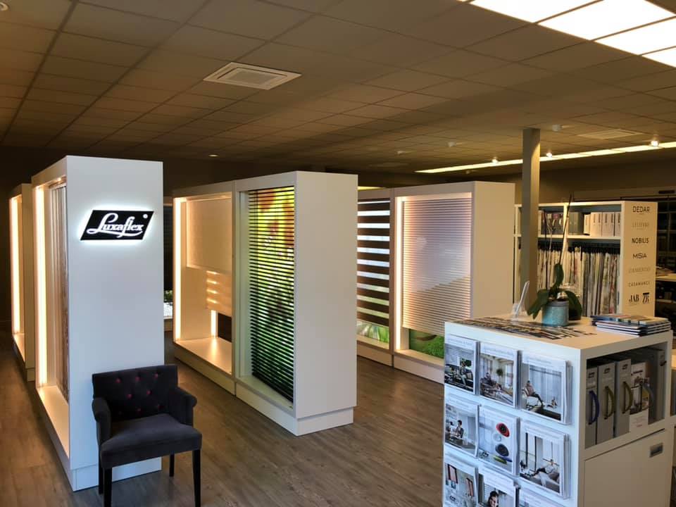Showroom des stores de marques Luxaflex